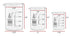 EISCO Premium 3pc Glass Beakers Set - Low Form Lab Beakers, 50mL, 100mL, 250mL, Borosilicate 3.3 Glass