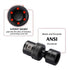 10-piece 3/8" Set, Metric,10-19mm, MIXPOWER Drive Shallow Universal Impact Socket Swivel Socket with Flexible Wobble
