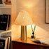 Sionfungluxx Counter, Brass Gold Rattan Table Lamp for Bedroom, Modern Lamps for Bedside Nightstand, Small Table Rattan