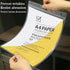 Ollain 10 PCS Waterproof Page Protectors, Resealable Zip Paper Sheet Protectors Clear Hard Plastic Sleeves, 8.5" x 11"