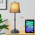 Dimmable 6000mA LED Cordless Grey Table Lamp Portable Desk Lamp Battery Powered Touch Control Table Lamp Dining