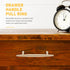 LABRIMP Brass Minimalist Cabinet Pulls Centers Solid Drawer Handles for Wardrobes Kitchen Cabinets and Bedside Tables