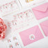 50 Pack Whaline Pink Flower Thank You Cards Floral Thank You Greeting Note Cards Boxed with Envelope Sticker