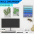 Wall File Organizer Holder, Mesh Hanging Paper Document Holder, Vertical 6 Pocket Tier