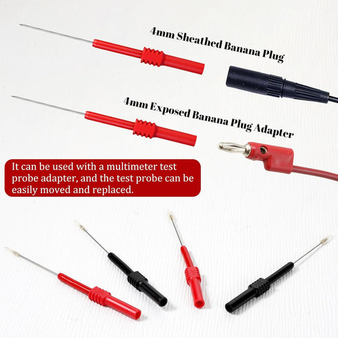 SynHHergyx 4 Pcs Back Probe Kit Flexible Back Probe Automotive Diagnostic Test Repair Tools for Car Tester Electrical