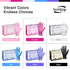 Disposable Nitrile Exam Gloves, 3mil, Medium, Box of 100, Violet Latex-Free for Medical & Food-Safe