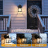 E26 1-Pack, LIT-PaTH Dusk to Dawn Outdoor Wall Lantern, Wall Sconce Waterproof Porch Lighting Fixture, Base, Aluminum