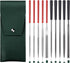 5pcs Mini Diamond Needle Files and 5pcs Mini Steel Needle Files in Synthetic Leather Case for Precision Sanding