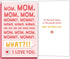 YIWANSIN Funny Mothers Day Card for Mom, Sweet and Humorous Mother Day Card