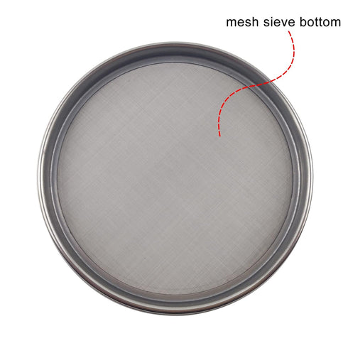 LABALPHA 500 Mesh Lab Sieves, Test Sieve #500 Mesh, 4'' Diameter, 304 Stainless Steel Wire Cloth
