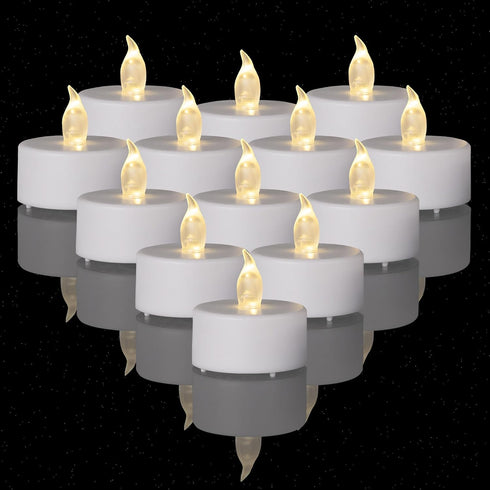 200PCS Flameless LED Tea Lights Candles, Realistic and Bright Flickering Long Lasting