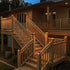 4x4 4 Pack 4x4 3.5x3.5 btfarm Solar Flame Post Cap Lights Outdoor, Flickering Flame Fence Deck Post Lights, Waterproof