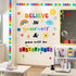 BELIEVE in YOURSELF Motivational Bulletin Board Decoration Set Cutouts Wall Door Decor for Kindergarten Preschool School