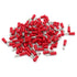 Baomain 0.11" Red Female Insulated Spade Wire Connector, 200PCS Electrical Crimp Terminal 18-22 AWG