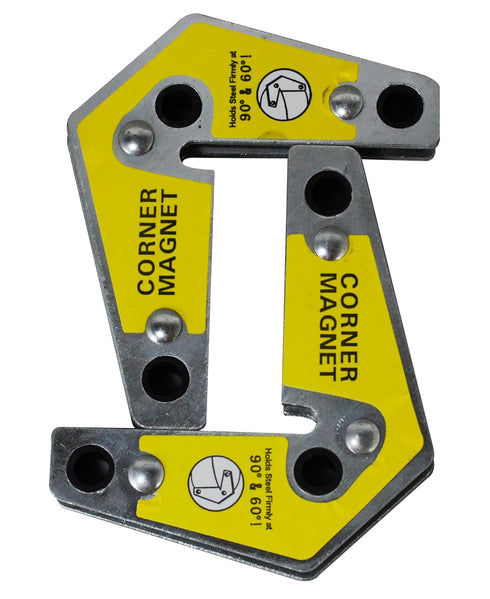 RIVERWELD Twin Pack Magnetic Corner Squares, Strong Welding Magnet for 90 & 60 Angle Setting, Max Pull 30 lbs