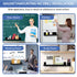 Cecliy 2Pcs Refrigerator,Black,43cm/16.9inch Magnetic Book Shelf for Whiteboard Classroom,Reusable Acrylic Magnetic