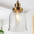 KSANA Pendant Lights Kitchen Island, Gold Seeded Glass Pendant Light Fixtures, Modern