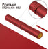 Dual Sided Leather Desk Mat, Waterproof Desk Pad for Office and Home, Large Mouse Pad and Desk Mats - Red+Yellow