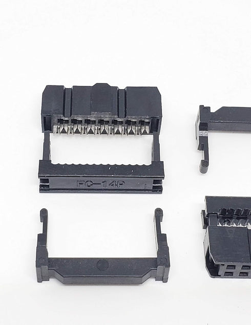 Pc Accessories ConnectorsPro 50-Pack 2X7 14P FC 2.54mm Dual Row IDC Sockets for Flat Ribbon Cable, 14 Pins