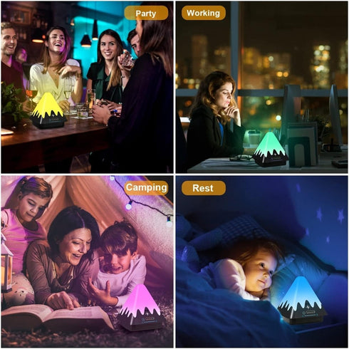 8-Color 6 Dimmable Touch Control Night Light Change Level Light Brightness Table Lamp Portable Timer Lamp for Bedroom