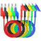 Goupchn 5PCS Test Leads, 4mm Stackable Banana Plug to Crocodile Alligator Clips, Flexible Cable Wire