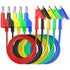 Goupchn 5PCS Test Leads, 4mm Stackable Banana Plug to Crocodile Alligator Clips, Flexible Cable Wire