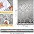 8359 Silver Damask Peel and Stick Wallpaper 17.7 in 9.8ft, Removable Self Adhesive Vinyl Film for Home Decor