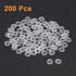 uxcell Nylon Flat Washers M3, 8mm OD, 3mm ID, 1mm Thickness, Sealing Gasket for Faucet Pipe Water Hose, Clear, Pack of