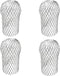 4 Pack Gutter Guards - Expand Aluminum Strainer Filter, Downspout Protectors, Stops Blockage Leaves Debris (3.5 Inch)