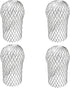 4 Pack Gutter Guards - Expand Aluminum Strainer Filter, Downspout Protectors, Stops Blockage Leaves Debris (3.5 Inch)