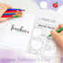 Motiskyy 6 Set Teacher Appreciation Gifts Cards Teacher Gifts Bulk Rainbow Apple Thank You Gift Cards