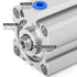TAILONZ PNEUMATIC 32mm Bore 50mm Stroke Small Thin Cylinder, Aluminum Pneumatic Air Cylinder SDA32-50