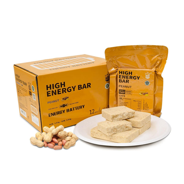 Emergency Food Ration Bars, Peanut Flavor Survival Tabs Supply for Outdoor Camping