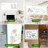 Magnetic Dry Erase Whiteboard Paper, 50 x 18 Inch, Self Adhesive Magnetic Dry Erase Sticker for Wall, Includes 50