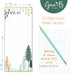 Set of 2 Forest List Pad, Notepad for Grocery List with Attachable Magnet