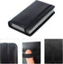 Enyuwlcm PU Leather Business Card Book Organizer, Holds 240 Cards, Black with Elastic Closure