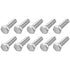 Hex Bolts (1/2-13x2"), 20Pcs 304 Stainless Steel Fully Threaded Hex Head Screws for Furniture Repair, Silver