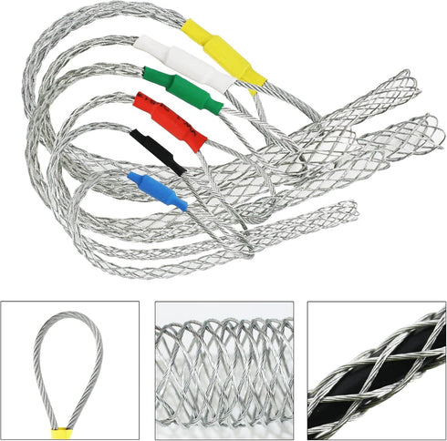 9-12MM Wire Mesh Puller Socks, Cable Pulling Socks Grips, Grip Mesh Puller Cable Puller Socks