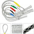 9-12MM Wire Mesh Puller Socks, Cable Pulling Socks Grips, Grip Mesh Puller Cable Puller Socks