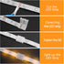 Yetaida 20PCS 4-Pin 8mm 4 2835 3528 LED Strip Connectors, Pin Corner Light Connectors Solderless, Extendable Terminal