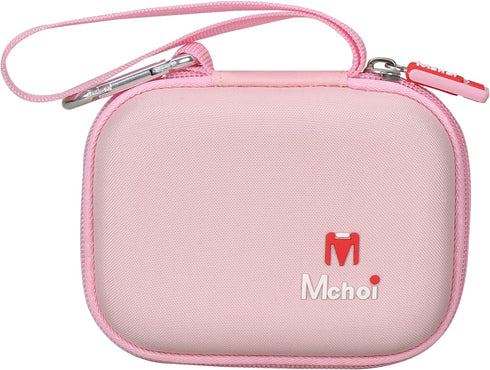 Mchoi Hard Case for Phomemo P12/P12 Pro Label Maker & Tapes, Waterproof Shockproof Protective Case (Pink)