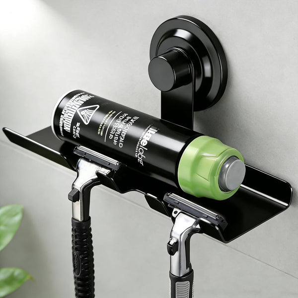DELITON Suction Razor Holder for Shower Wall, Powerful Suction Hooks for Towel,