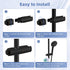 18.5-25mm Hibbent Adjustable Shower Head Holder for Slide Bar, Universal Handheld Showerhead Bracket, Sprayer Holder