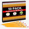 Gloween Wood-Cased #2 HB Pencils Bulk - 50 Pack Pre-Sharpened Yellow Pencils for Office School Supplies