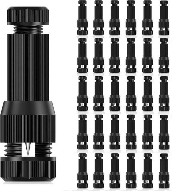 30 Pack Low Voltage Wire Connector AC 12V, Waterproof Landscape Lighting Connectors for 12/2 14/2 Gauge Outdoor Lights
