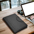 Vegan Leather Padfolio Portfolio Binder with Calculator, Zippered Organizer for Business Women & Men