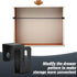 Hicarer 8 Pcs Metal Hanging File Bracket Clips, Storage Hanging File Rail Clips, Fits 1/2" Drawer Side for File Storage