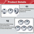 GPJYYDS 1/4-20 1/4" 304 50 Pack Serrated Flange Hex Nuts, Hexagon Flange Nuts, Stainless Steel, UNC Nuts Fasteners