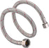 sumerain Braided Stainless Steel Faucet Supply Lines, 24 Inch Length, 1/2-inch FIP x 3/8-inch Compression, Pack of 2