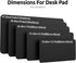 YSAGi Leather Desk Pad Protector, Large Non-Slip PU Leather Desk Blotter for Office and Home, Black